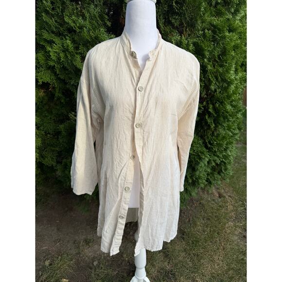VTG Flax by Jeanne Englehart Linen Tunic Size Small - Picture 2 of 6